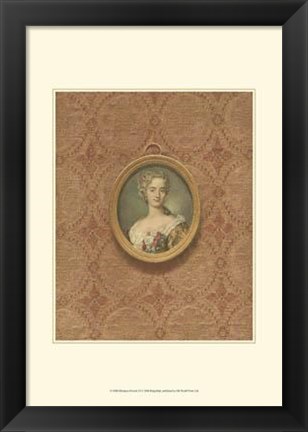 Framed Miniature Portrait VI Print
