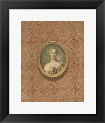 Framed Miniature Portrait VI Print
