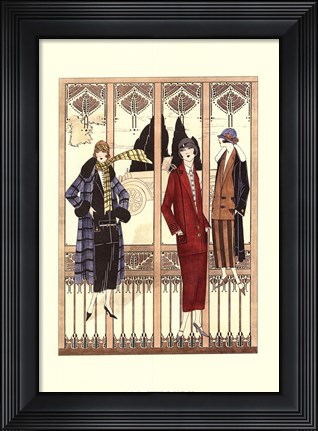 Framed Art Deco Elegance III Print