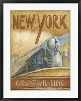 Framed New York Central Line Print