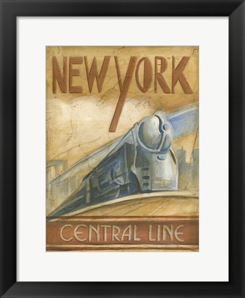 Framed New York Central Line Print