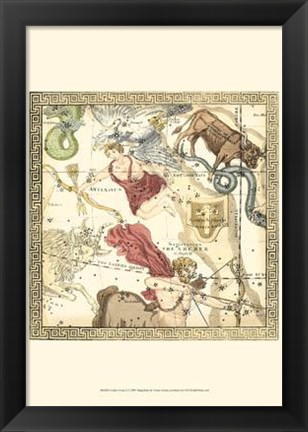 Framed Zodiac Chart II Print
