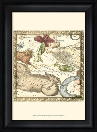 Framed Zodiac Chart III Print