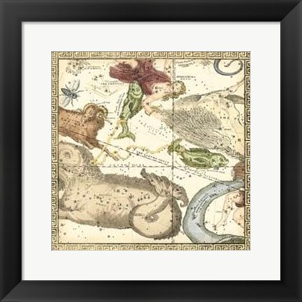 Framed Zodiac Chart III Print