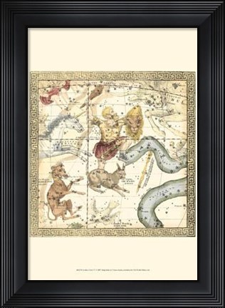 Framed Zodiac Chart IV Print