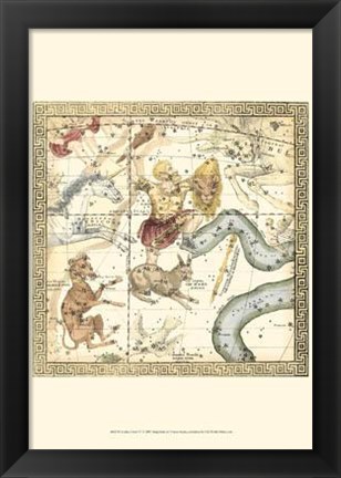 Framed Zodiac Chart IV Print