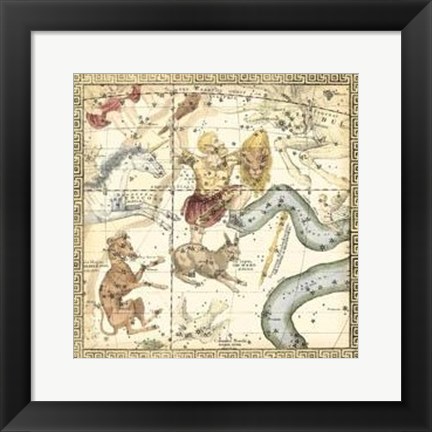 Framed Zodiac Chart IV Print