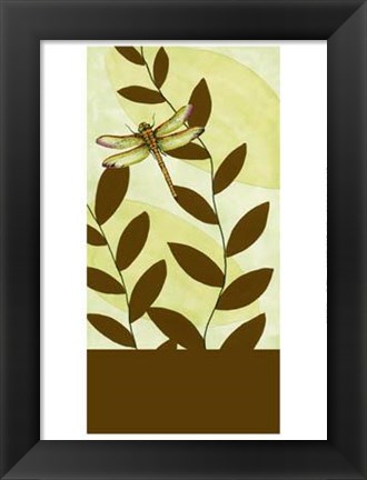 Framed Dragonfly Whimsey I Print