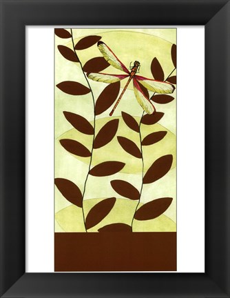 Framed Dragonfly Whimsey II Print