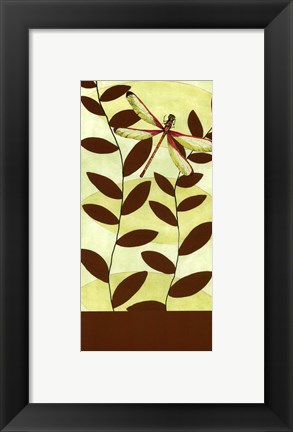 Framed Dragonfly Whimsey II Print
