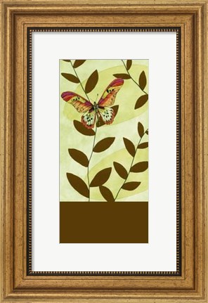 Framed Butterfly Whimsey I Print