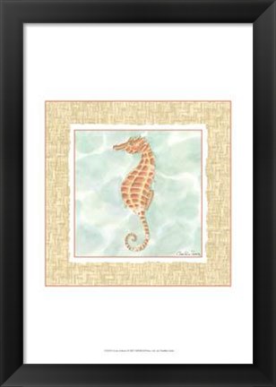 Framed Ocean Seahorse Print