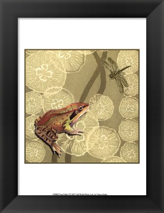 Framed Frog Fable I Print