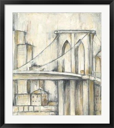Framed Urban Bridgescape I Print