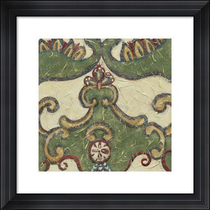 Framed Textured Tapestry II Print