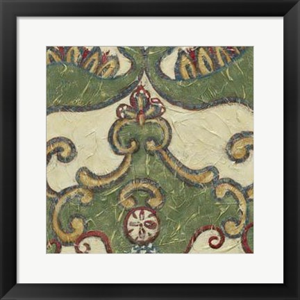 Framed Textured Tapestry II Print