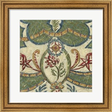 Framed Textured Tapestry III Print