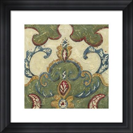Framed Textured Tapestry IV Print
