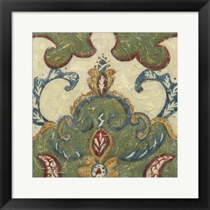 Framed Textured Tapestry IV Print