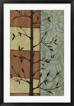 Framed Arts Crafts Silhouette I Print