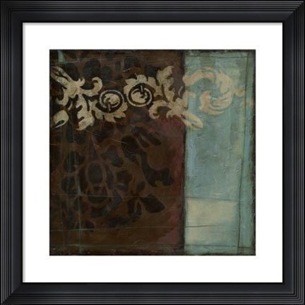 Framed Damask Tapestry I Print