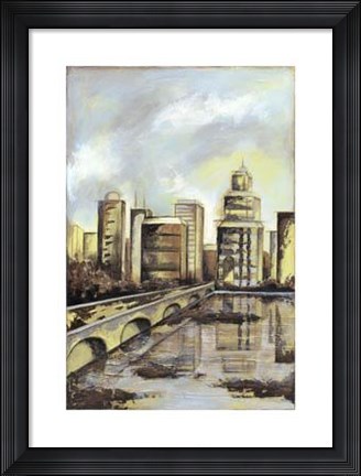 Framed Urban Terrain I Print