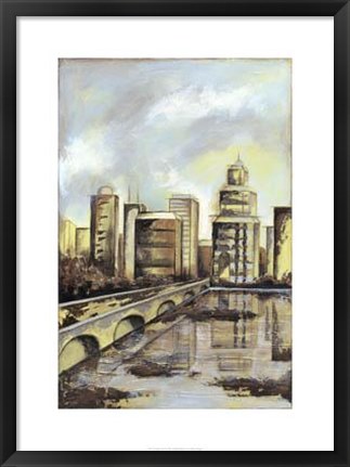 Framed Urban Terrain I Print
