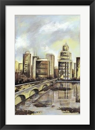 Framed Urban Terrain I Print
