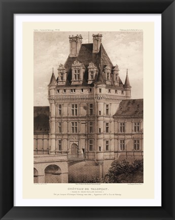 Framed Petite Sepia Chateaux VIII Print