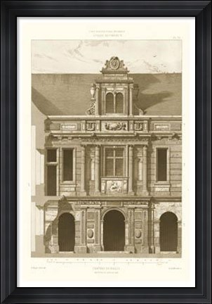 Framed French Architecture I Print