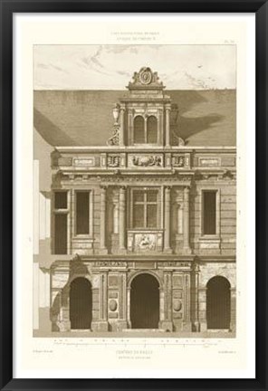 Framed French Architecture I Print