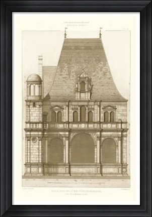 Framed French Architecture II Print
