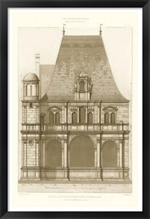 Framed French Architecture II Print