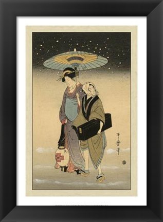 Framed Women Of Japan I Print