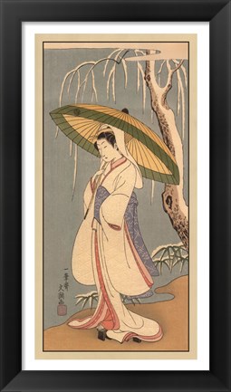 Framed Women Of Japan IV Print