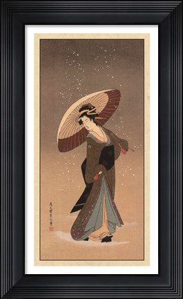 Framed Women Of Japan V Print