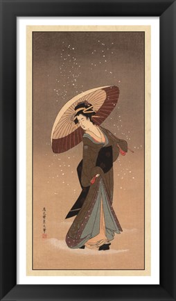 Framed Women Of Japan V Print