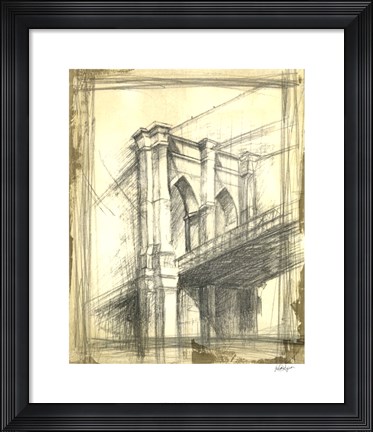 Framed Brooklyn Bridge Print
