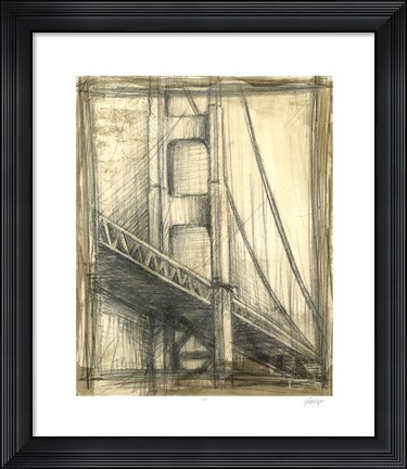 Framed Golden Gate Bridge Print