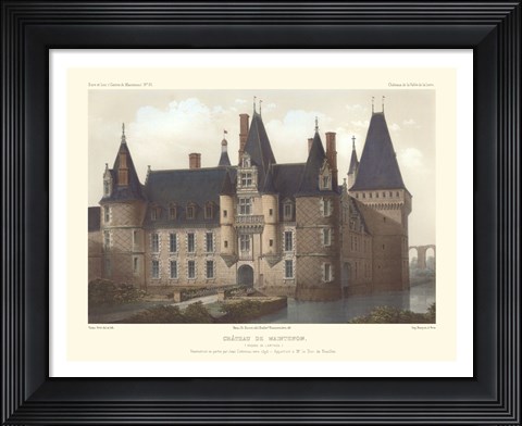 Framed Petite French Chateaux II Print