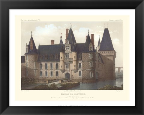 Framed Petite French Chateaux II Print