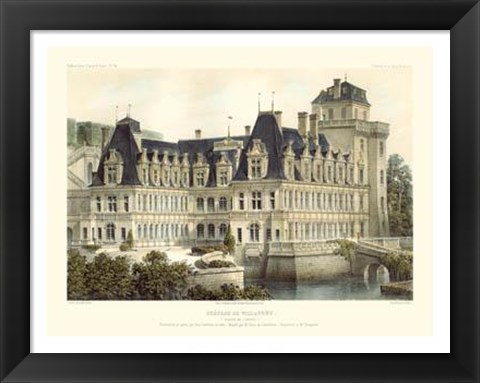 Framed Petite French Chateaux V Print