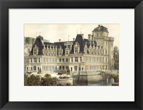 Framed Petite French Chateaux V Print