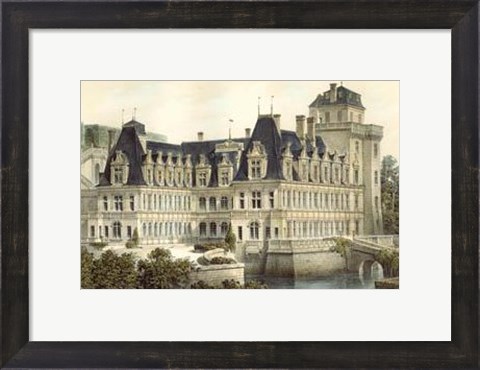 Framed Petite French Chateaux V Print