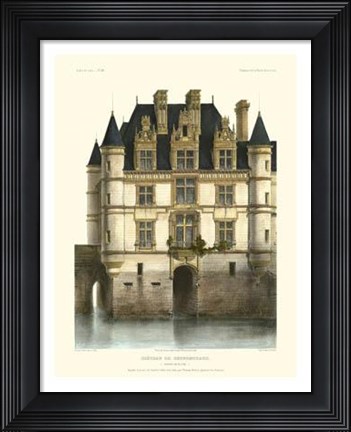 Framed Petite French Chateaux XI Print