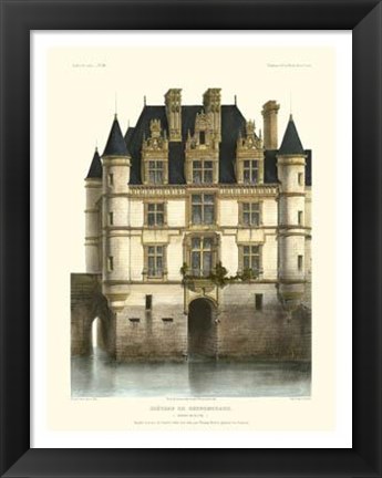 Framed Petite French Chateaux XI Print