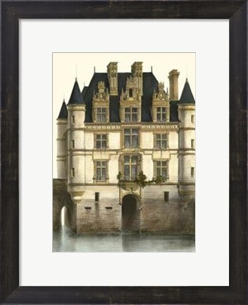 Framed Petite French Chateaux XI Print