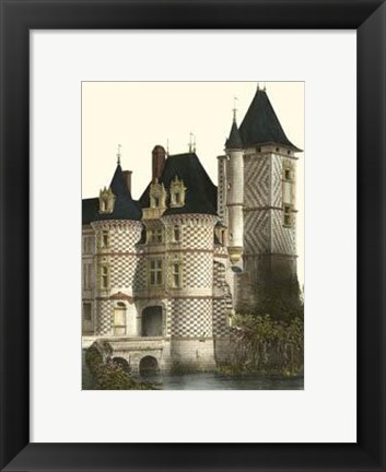 Framed Petite French Chateaux XII Print