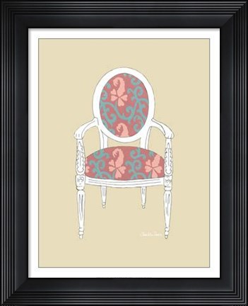 Framed Decorative Chair IV Print