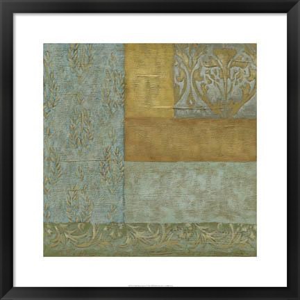 Framed Mediterranean Tapestry I Print